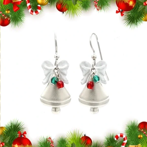 Silver Forest Christmas Silver Bells & Beads Style Number NE-2321 - Picture 7 of 11